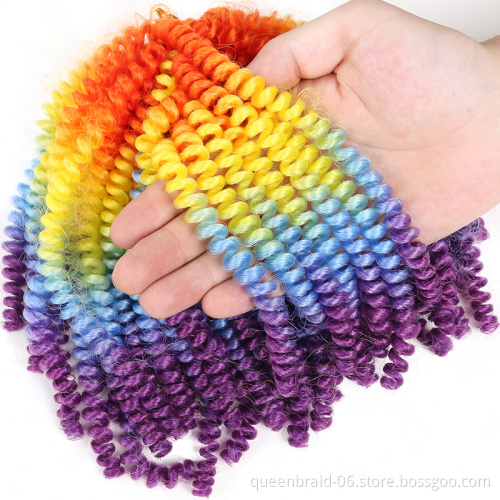 Smart Braid Ombre Synthetic Brown Spring Twist Braiding Hair Extension Crotchet Passion Twist Braids Hair